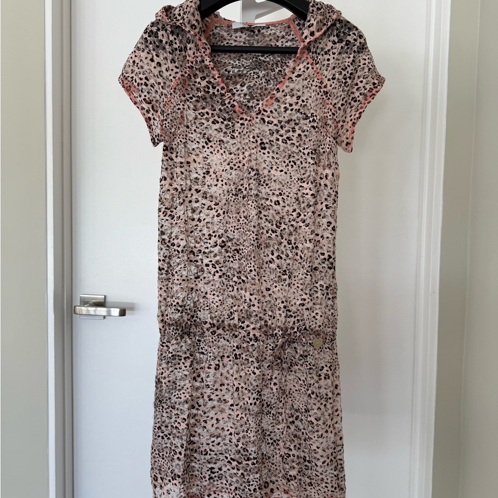 Simona Barbieri Leopard Print V-Neck coverup